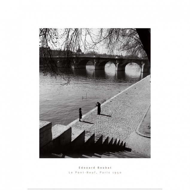 Black and White Poster, The Pont-Neuf, Paris, E. B Black and White Poster, The Pont-Neuf, Paris, E. B