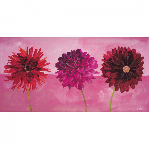 Dahlias vermillon, fuchsia, carmin, Valérie ROY Dahlias vermillon, fuchsia, carmin, Valérie ROY