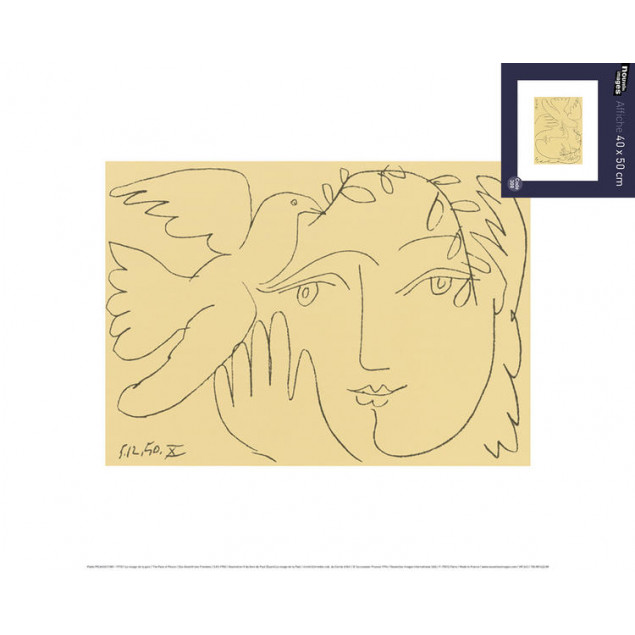 Affiche Le visage de la paix - P. PICASSO Affiche Le visage de la paix - P. PICASSO