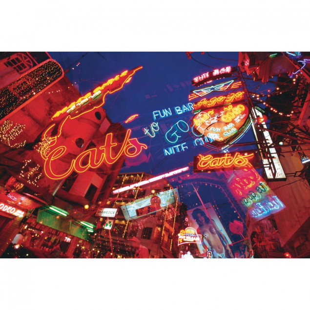 Affiche Néons, Hong Kong - 50x70cm Affiche Néons, Hong Kong - 50x70cm