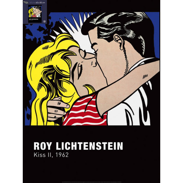 Kiss II poster, R. LICTENSTEIN 60x80 cm Kiss II poster, R. LICTENSTEIN 60x80 cm
