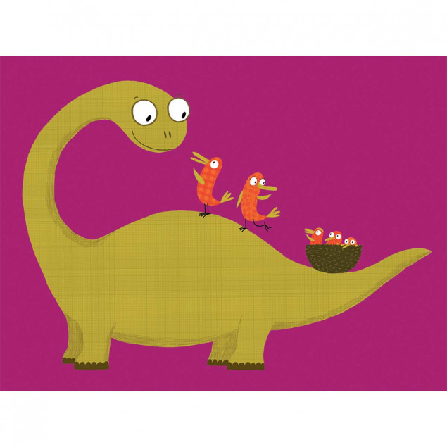 Affiche Joli Dino / Lovely Dino - N. CHOUX, 30x40c Affiche Joli Dino / Lovely Dino - N. CHOUX, 30x40c