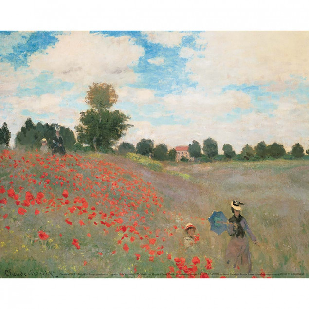 Affiche Les Coquelicots, MONET - 24X30cm Affiche Les Coquelicots, MONET - 24X30cm