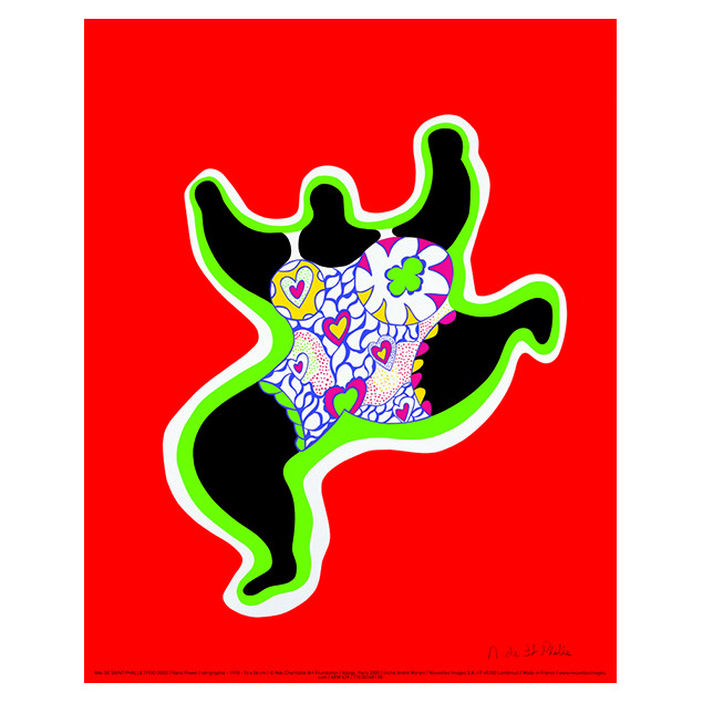Affiche Nana Power, N. de SAINT-PHALLE 24x30 cm Affiche Nana Power, N. de SAINT-PHALLE 24x30 cm