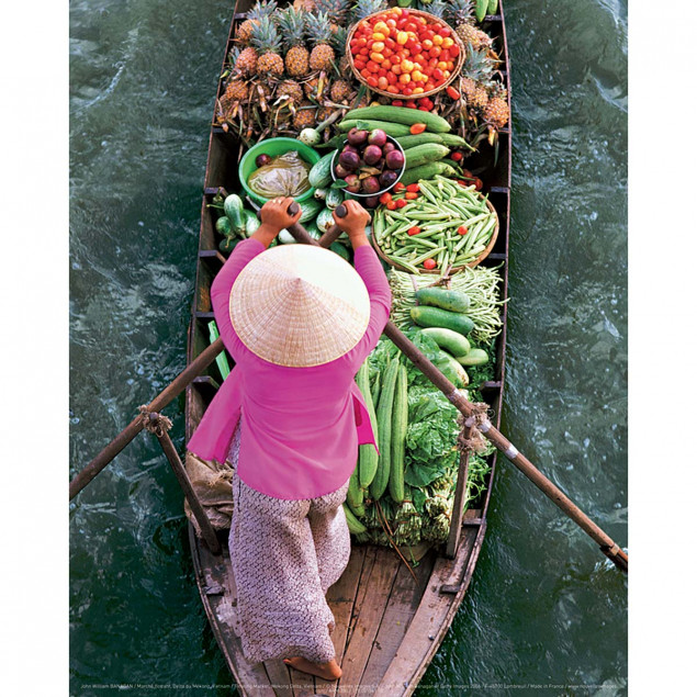 Marché flottant, Delta du Mékong, Vietnam Marché flottant, Delta du Mékong, Vietnam