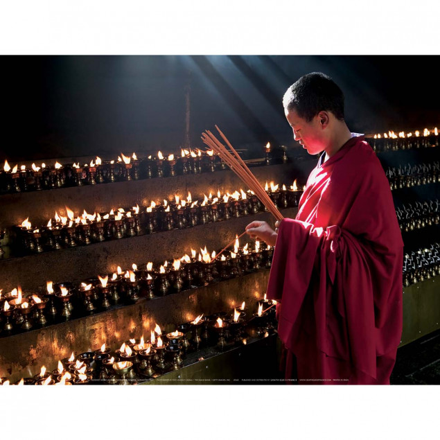 Buddhist monk, Jokhang Monastery, Tibet Buddhist monk, Jokhang Monastery, Tibet