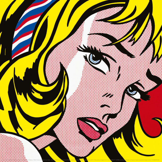 Girl with Hair Ribbon poster - R. LICHTENSTEIN, XX Girl with Hair Ribbon poster - R. LICHTENSTEIN, XX