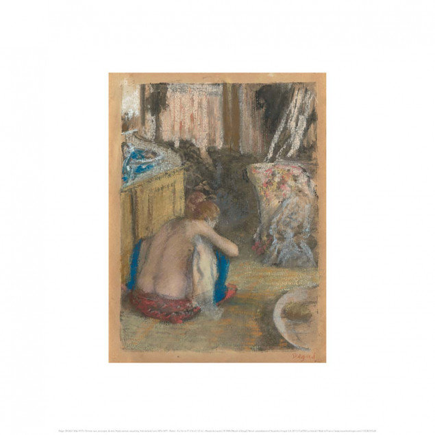 Femme nue, accroupie, de dos Femme nue, accroupie, de dos