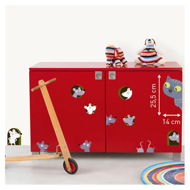Stickers muraux Le Chat et les souris Stickers muraux Le Chat et les souris