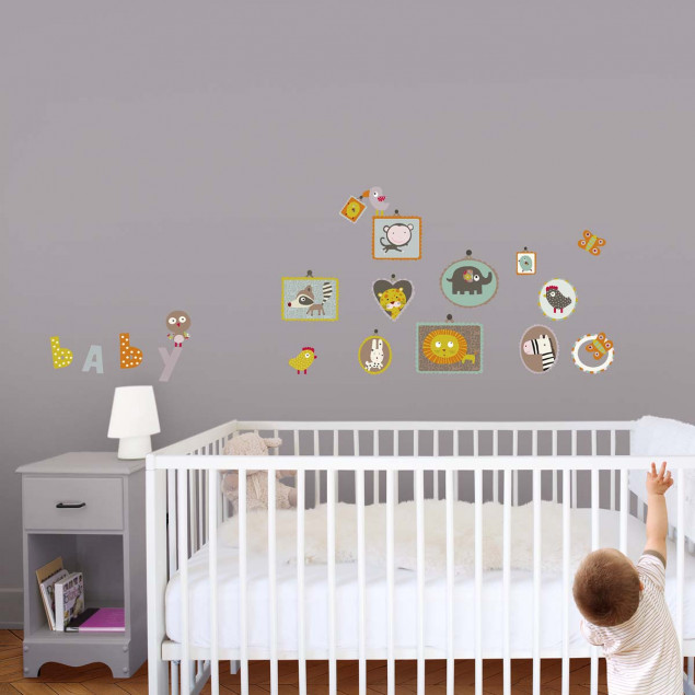 Animal portraits wall sticker Animal portraits wall sticker