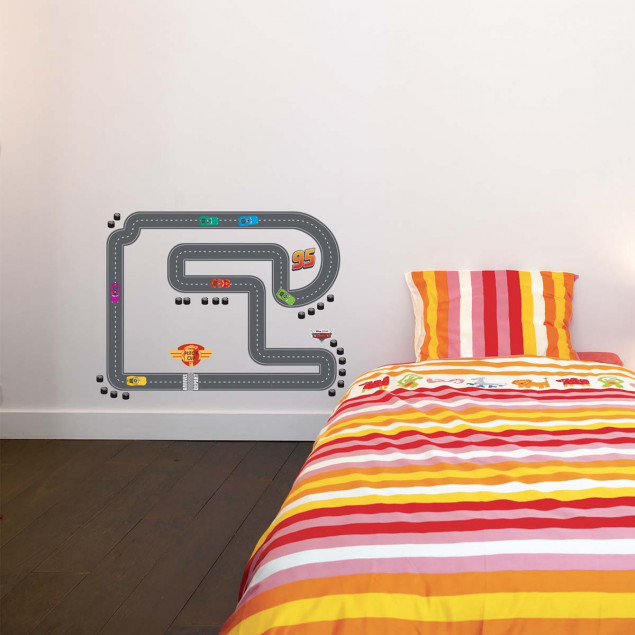 Disney Cars race track wall sticker Disney Cars race track wall sticker
