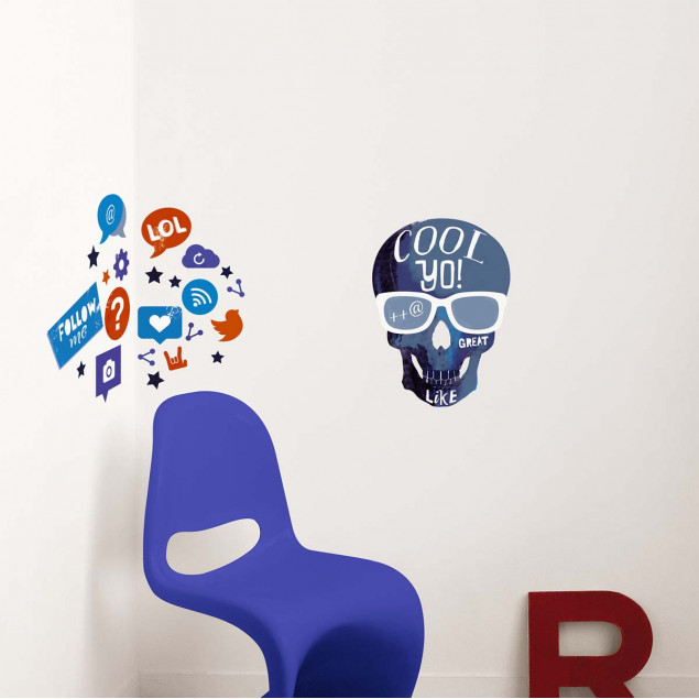 Cool skull wall sticker Cool skull wall sticker