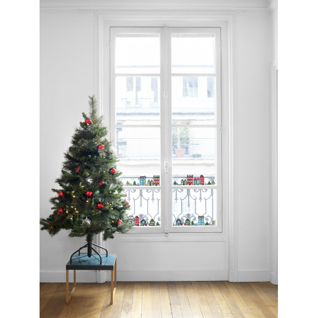 Christmas village window sticker Christmas village window sticker