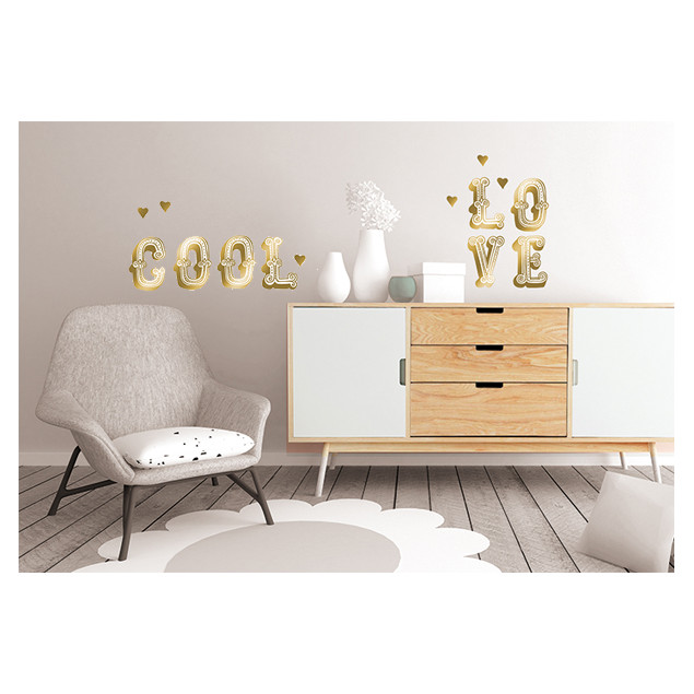 Golden Love wall sticker Golden Love wall sticker