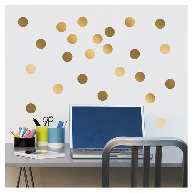 Golden Dots Wall Stickers Golden Dots Wall Stickers