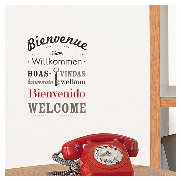 Sticker Transfert Bienvenue Sticker Transfert Bienvenue