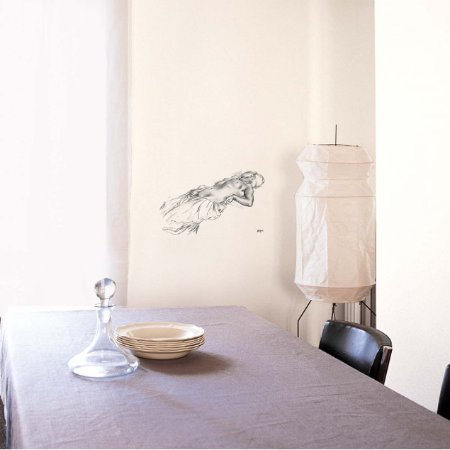 Sticker mural Homme Nu couché, DEGAS Sticker mural Homme Nu couché, DEGAS