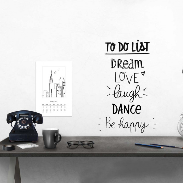 To Do List XL Transfer Wall Sticker To Do List XL Transfer Wall Sticker