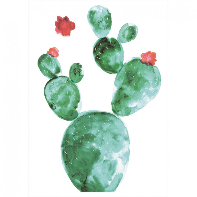 Watercolor Cactus wall decal 19.6x27.55 inch. Watercolor Cactus wall decal 19.6x27.55 inch.
