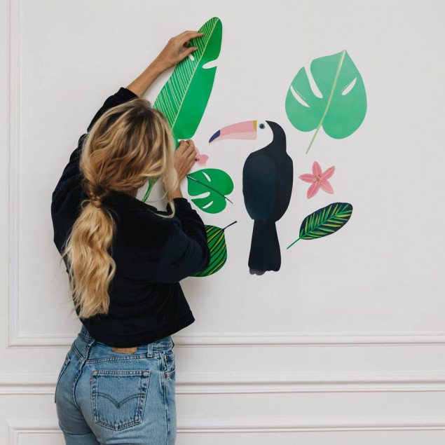 Jungle Toucan wall decal 49x69.5cm Jungle Toucan wall decal 49x69.5cm