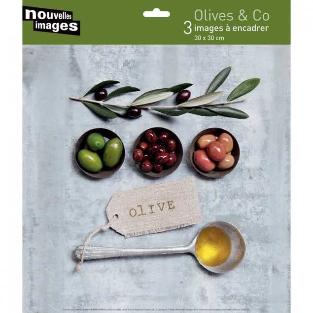 Olives & Co- 3 posters 30 x 30 cm Olives & Co- 3 posters 30 x 30 cm